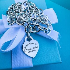Tiffany & Co Heart Tag Necklace in Sterling Silver